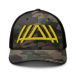Camouflage trucker hat