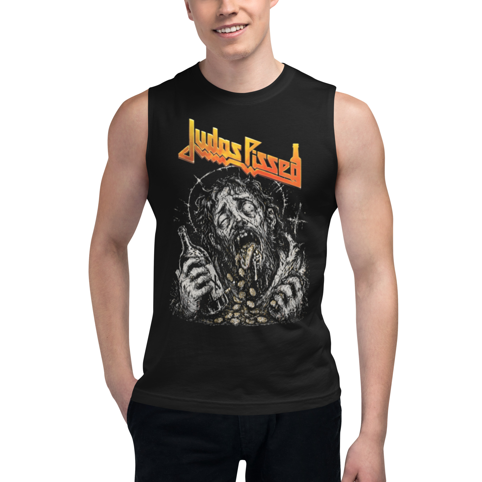judas pissed sleeveless tank judas pissed sleeveless tank